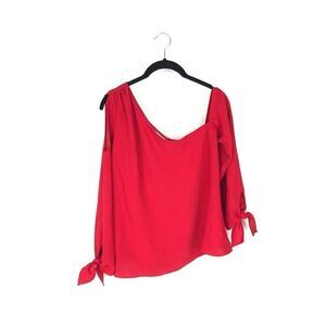 Amanda Uprichard blouse top red women's size small
